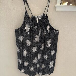 Billabong Del Sur Black and White Women's Romper/Cover up